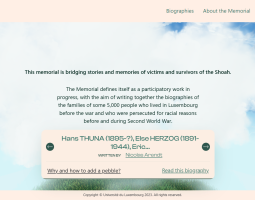 СтворенняDesigning MemorialShoah: Infrastructure, Mediation, and Sustainability in a Participatory Digital Memorial MemorialShoah: інфраструктура, медіація та сталість у цифровому меморіалі, створеному за участі громадськості